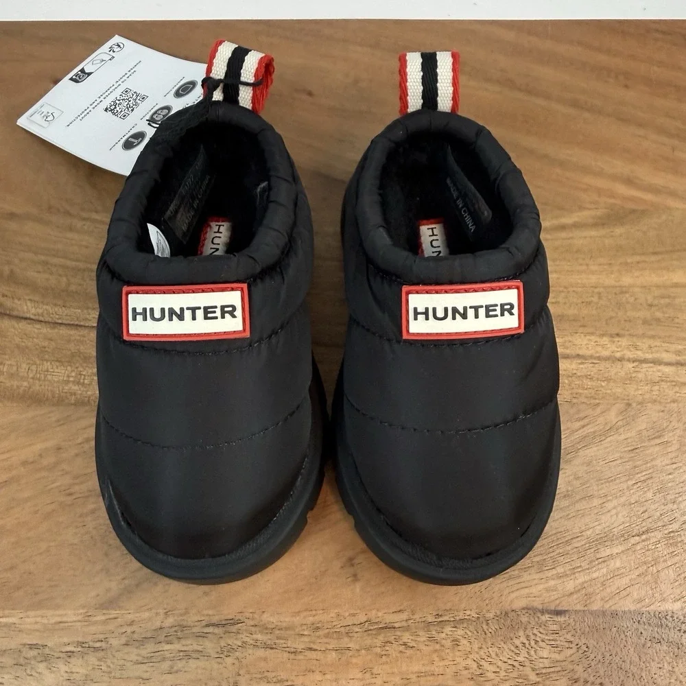New NWOB Little Kids Hunter Cody 2 Black Waterproof Clog‎ Mule Shoes Size 6 C